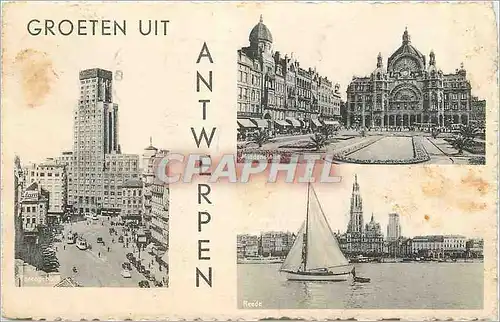 Moderne Karte Antwerpen