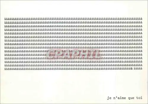 Cartes postales Je n'aime que Toi