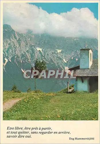 Cartes postales Etre Libre Etre Pret a Partir et tout Quitter sans Regarder en Arriere Savoir dire Oui Dag Hamme