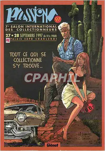 Cartes postales Palais Expo Charleroi 7 Salon International des Collectionneurs Passion Glenat
