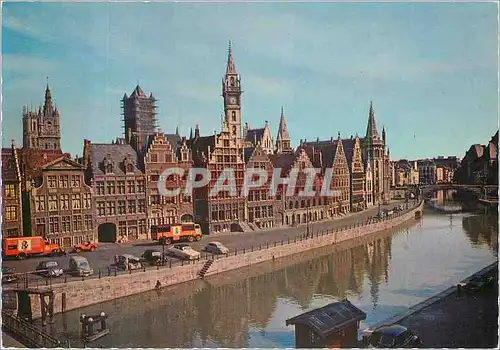 Cartes postales moderne Gent Gand Quai aux Herbes