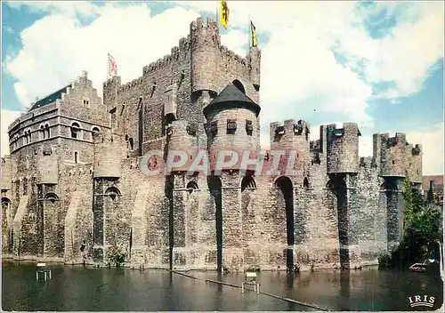 Moderne Karte Gent Gand Chateau des Comtes