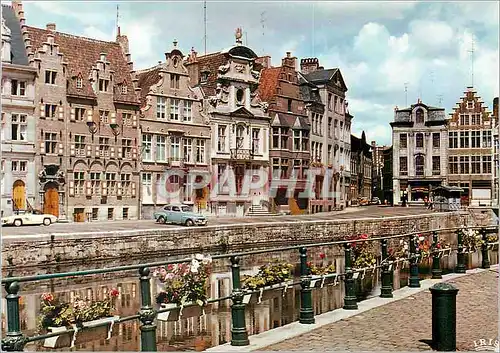 Moderne Karte Gent Gand Quai aux Bles