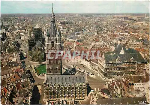 Cartes postales moderne Gent Gand Beffroi et Eglise Saint Nicolas