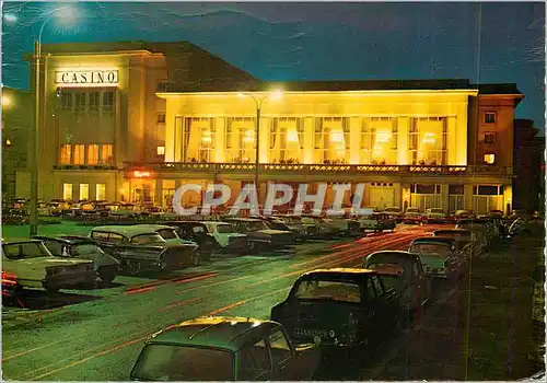 Cartes postales moderne Knokke Albert Place Casino la Nuit Automobiles