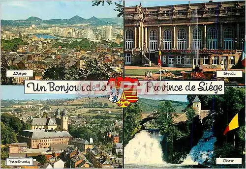 Cartes postales moderne Un Bonjour de la Province de Liege Spa Malmedy Coo