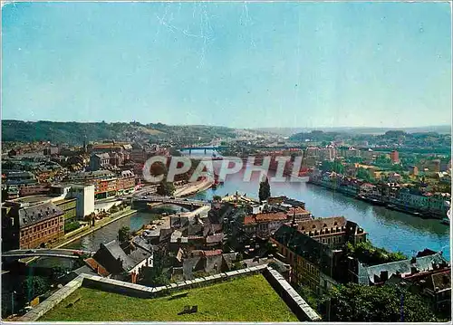 Moderne Karte Namur le Confluent Sambre et Meuse