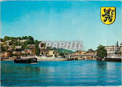 Cartes postales moderne Namur le Confluent Sambre et Meuse et la Citadelle