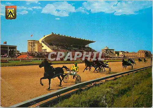 Moderne Karte Oostende Hippodroom Wellington Chevaux Hippisme