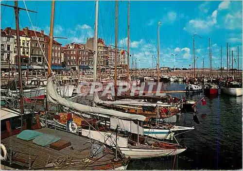 Moderne Karte Ostende le Yacht Club Bateaux
