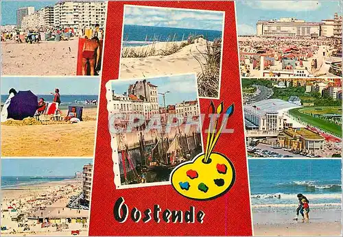 Cartes postales moderne Un Bonjour de Ostende