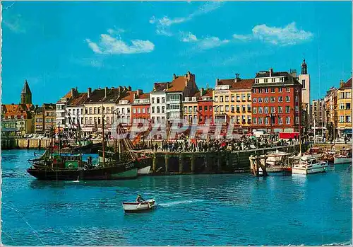 Cartes postales moderne Ostende Port des Pecheurs Bateaux