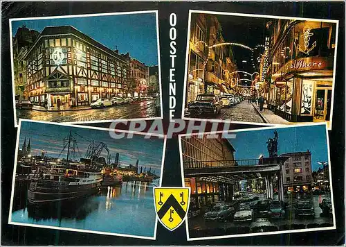 Cartes postales moderne Un Bonjour d'Oostende Bateaux