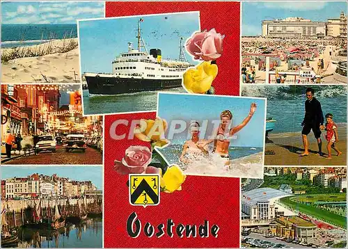 Cartes postales moderne Un Bonjour d'Ostende Bateau