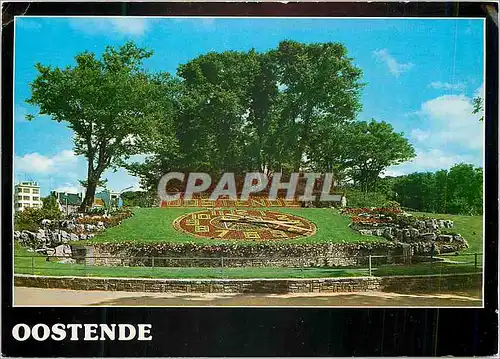 Cartes postales moderne Oostende l'Horloge fleurie