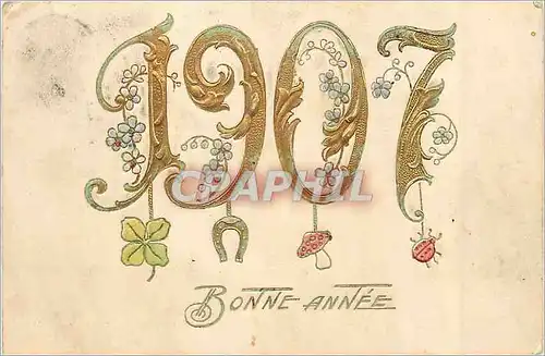 Cartes postales moderne Bonne Annee Annee 1907