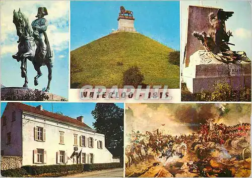 Cartes postales moderne Waterloo 1815 Napoleon 1er Lion Aigle Militaria