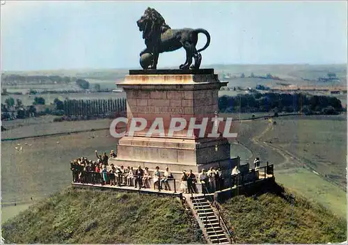 Moderne Karte Le Lion de Waterloo Vue Aerienne Militaria Waterloo