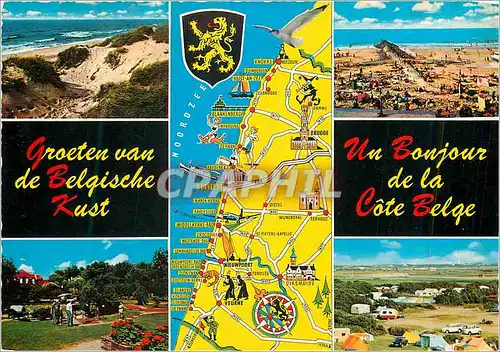 Cartes postales moderne Un Bonjour de la Cote Belge