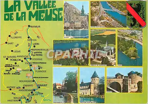 Cartes postales moderne La Vallee de la Meuse Dinant Anhee sur Meuse Waulsort Abbaye de Maredret Yvoir Profondeville Has