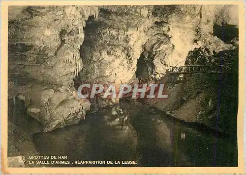 Cartes postales moderne Grottes de Han la Salle d'Armes Reapparition de la Lesse