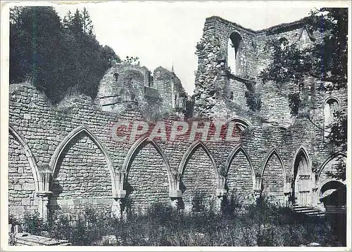 Moderne Karte Ruines de l'Ancienne Eglise d'Orval Restes du Cloitre