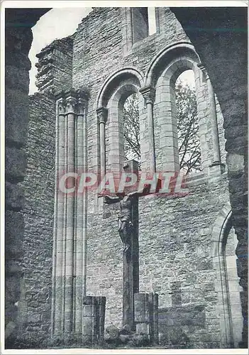 Moderne Karte Ruines de l'Ancienne Eglise d'Orval Mur du Choeur Reconstitue Christ