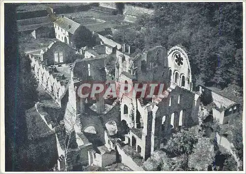 Cartes postales moderne Ruines de l'Ancienne Eglise d'Orval vue prise du Haut de la Tour de la Nouvelle Abbatiale