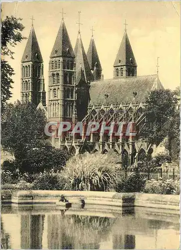 Moderne Karte Tournai la Cathedrale Notre Dame (Vue prise du Parc de l'Ancienne Abbaye de Saint Martin)