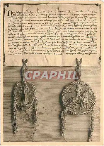 Cartes postales moderne Bruges Monastere de la Vigne Piece d'Archive Sceau