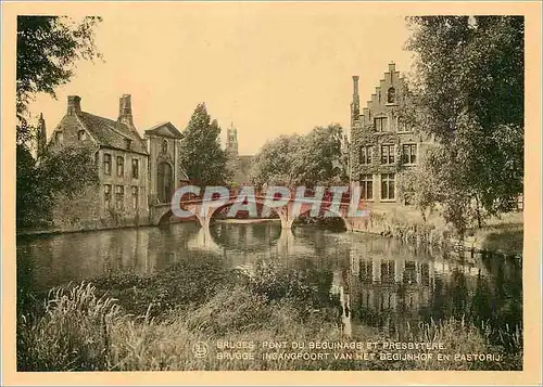 Cartes postales moderne Bruges Pont du Beguinage et Presbytere