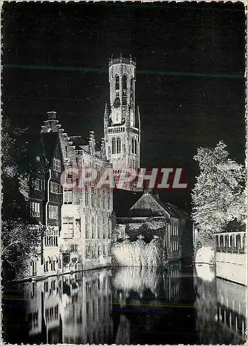 Moderne Karte Bruges Illumination du Quai du Rosaire