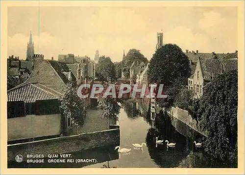 Cartes postales moderne Bruges Quai Vert