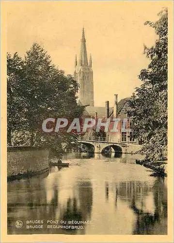 Cartes postales moderne Bruges Pont du Beguinage