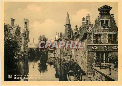 Moderne Karte Bruges Quai du Rosaire