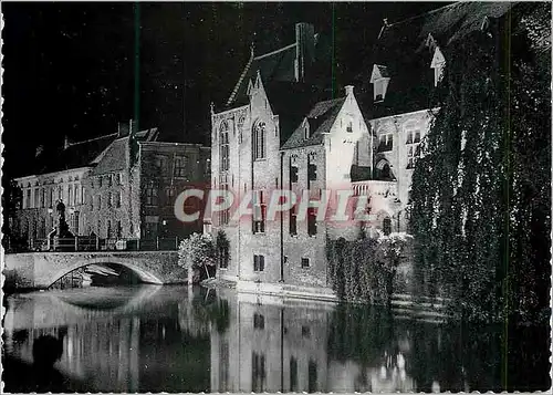 Cartes postales moderne Bruges Illumination du Quai du Rosaire