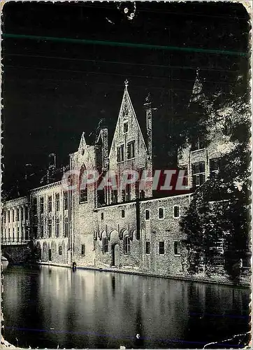Cartes postales moderne Bruges Illumination du Palais du Franc
