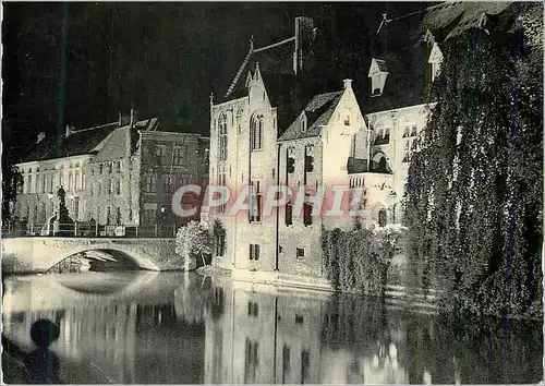 Cartes postales moderne Bruges Illumination du Quai du Rosaire