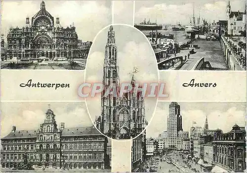 Cartes postales moderne Antwerpen Anvers Bateaux