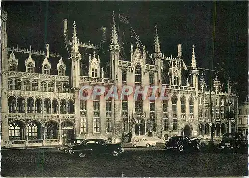 Cartes postales moderne Bruges Illumination de l'Hotel