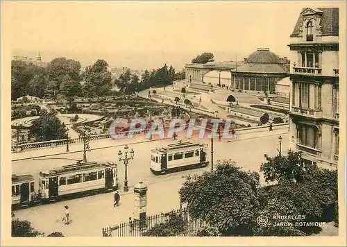 Cartes postales moderne Bruxelles Jardin Botanique Tramway