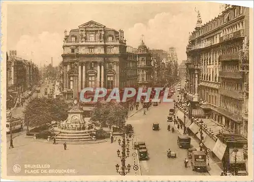 Moderne Karte Bruxelles Place de Brouckere Tramway