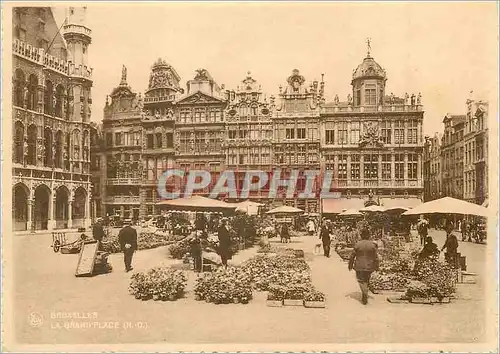 Moderne Karte Bruxelles la Grand'Place Cote Nord Ouest