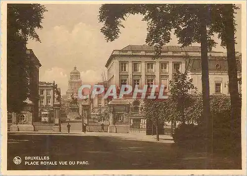 Moderne Karte Bruxelles Place Royale du Parc