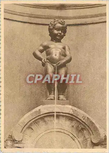 Moderne Karte Bruxelles Manneken Pis