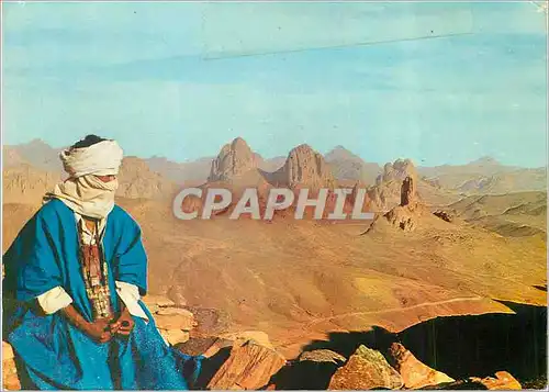 Moderne Karte Le Hoggar l'Homme Bleu