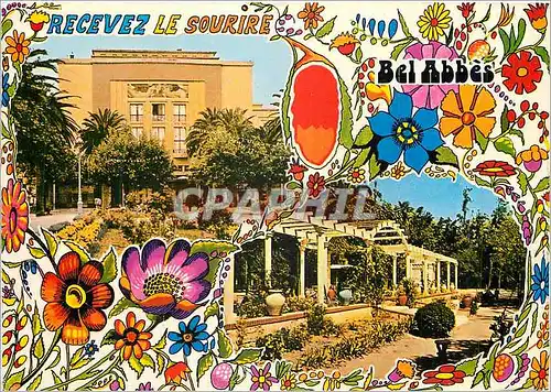 Cartes postales moderne Sidi Bel Abbes (Algerie) Theatre Municipal Jardin Municipal et la Pergola