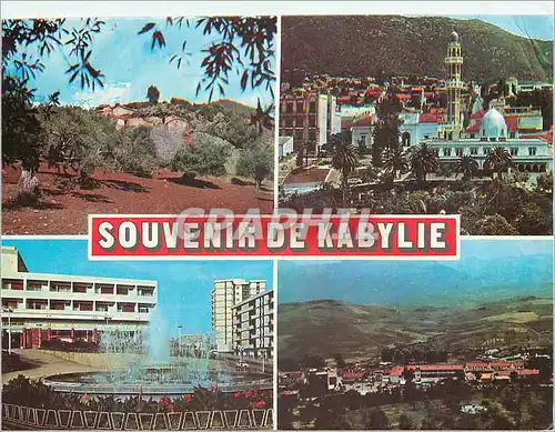 Moderne Karte Souvenir de Kabylie