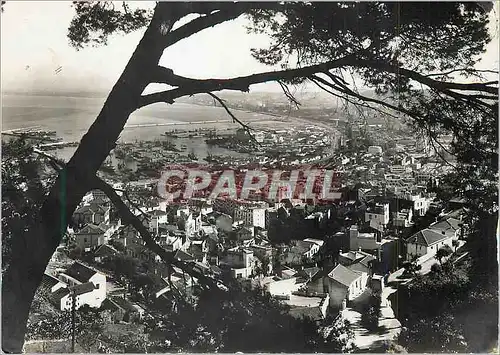 Moderne Karte Alger Vue Generale prise du Fort de l'Empereur Nouveau Port et Baie de l'Agha