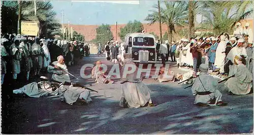 Moderne Karte Ghardaia une Scene Folklorique Militaria
